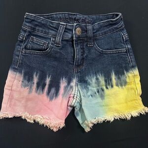 Justice Colorful Ombre Denim Shorts